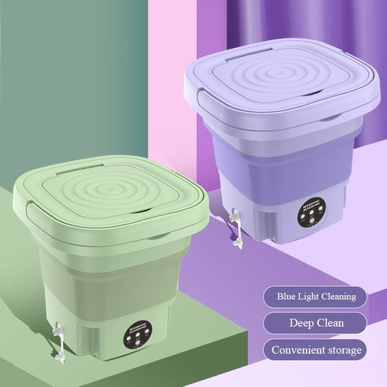 Small Foldable Washing Machine with Spin Dryer