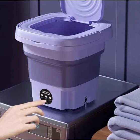 Small Foldable Washing Machine with Spin Dryer