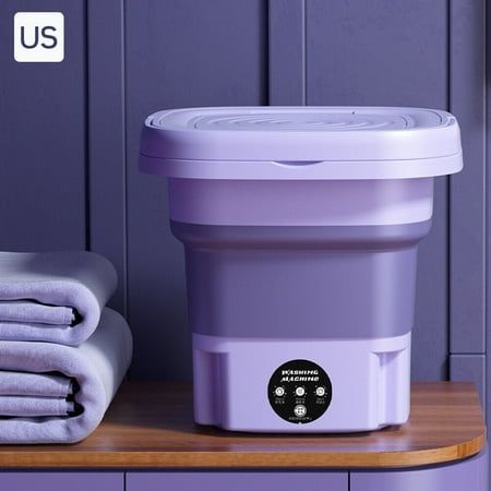 Small Foldable Washing Machine with Spin Dryer