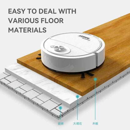 3-in-1 Automatic Robot Vacuum Cleaner | مكنسة روبوت ذكية 3 في 1